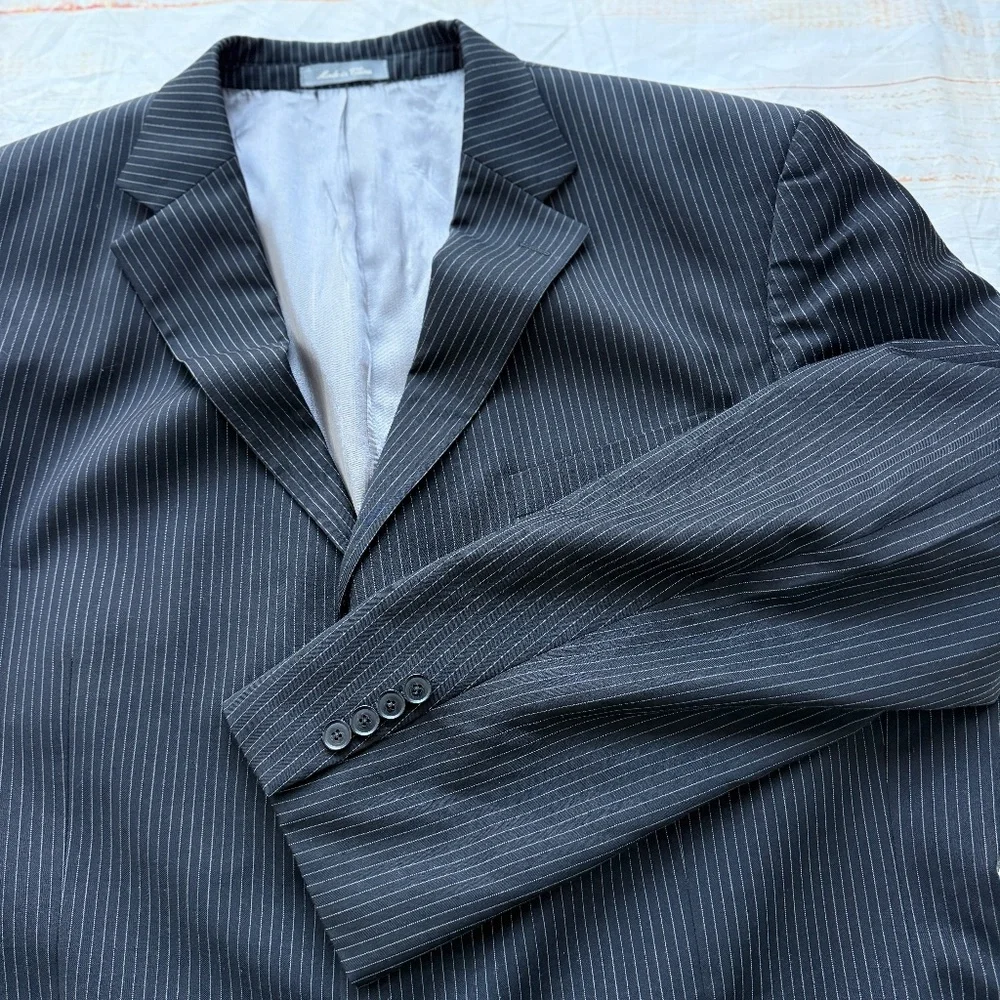 Oscar de la Renta‎ Wool Pinstripe Blazer | Men’s Size 48 | XL